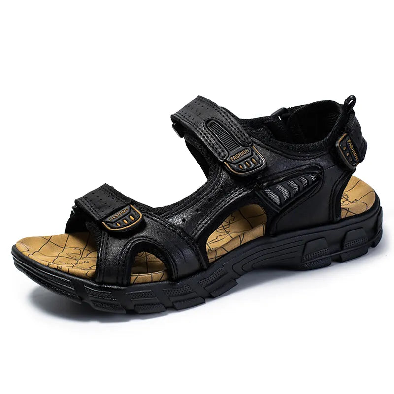 Verstelbare orthopedische heren sandalen met steunzool, perfect voor hielspoor en dagelijks comfort.